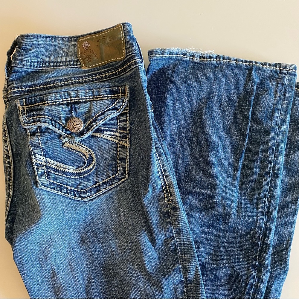 Bootcut Silver Jeans - Picture 2 of 6